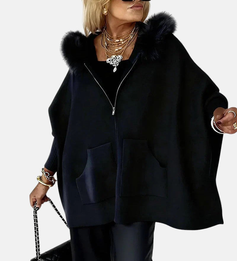 Kalina – Geacă din Lână cu Blană Sintetică