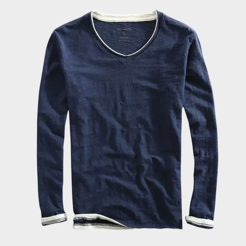 Bernardo – Cămașă din bumbac cu mânecă lungă